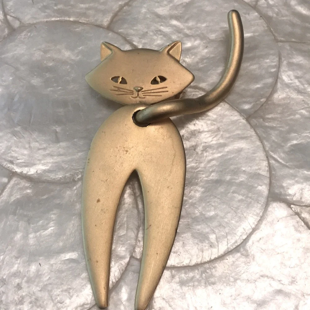 VTG 2 PIECE KITTY PIN - Picture 10 of 11